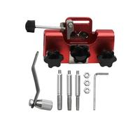 WeZcHEN Adatto for Un'Affilatura Facile e Portatile della Motosega, affilatrice for motoseghe in Lega di Alluminio con smerigliatrice, utensile for affilare Il Trapano della Motosega(Red)