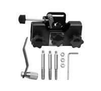 WeZcHEN Adatto for Un'Affilatura Facile e Portatile della Motosega, affilatrice for motoseghe in Lega di Alluminio con smerigliatrice, utensile for affilare Il Trapano della Motosega(Black)