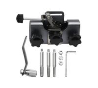 WeZcHEN Adatto for Un'Affilatura Facile e Portatile della Motosega, affilatrice for motoseghe in Lega di Alluminio con smerigliatrice, utensile for affilare Il Trapano della Motosega(Gray)