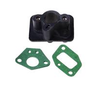WeZcHEN Parti Collettore di aspirazione + 2 Pezzi Adatti for 40-5 43CC 52CC Brush Cu Collettore di aspirazione Carburatore Base Connettore Tubo di ammissione Adattatore Carb