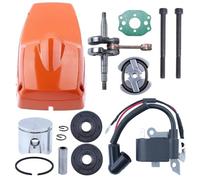 WeZcHEN Parti Crankshaft Ignition Coil Clutch Kit Fit for Hus 137 142 w/Piston Shround Cover Replace for 530029794 530019172