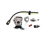 WeZcHEN Parti Kit carburatore da 15 mm for decespugliatore Brush Cu 43 CC 49 CC 52 CC, Candele di accensione, Parti di qualità H, Attrezzi da Giardino(White)
