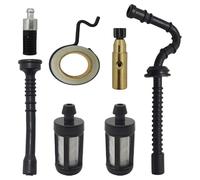 WeZcHEN Parti Worm Gear Oil Pump Fu F Line Hose Tube Pipe Kit Fit for STI MS210 MS230 MS250 021 023 025 MS 250 Chainsaw Replacement Parts