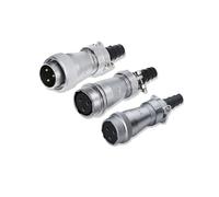 WF24 Connettore diritto for cavo a doppia piastra di pressione impermeabile for aviazione industriale(Plug10-core)