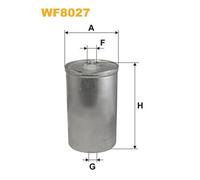 WF8027 FILTRO CARBURANTE PER Volvo 940 II 944 2.3 Turbo 121 KW 165 CV