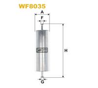 WF8035 FILTRO CARBURANTE PER BMW 3 CABRIO E36 M3 3.0 210 KW 286 CV