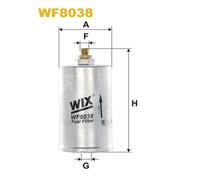WF8038 FILTRO CARBURANTE PER Mercedes Coup C123 280 CE 136 KW 185 CV