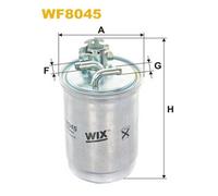 WF8045 FILTRO CARBURANTE PER Skoda Felicia I Pick-up 6U7 6UF 1.9 D 47 KW 64 CV