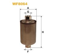 WF8064 FILTRO CARBURANTE PER Jaguar XK8 Convertible X100 4.2 219 KW 298 CV