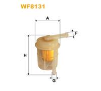 WF8131 FILTRO CARBURANTE PER Mitsubishi L300/Delica II Autobus L02P LO3P/G 1.8 4