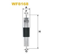 WF8168 FILTRO CARBURANTE PER BMW 7 E38 735i iL 173 KW 235 CV