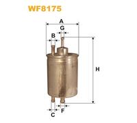 WF8175 FILTRO CARBURANTE PER Mercedes CLK C209 200 Kompressor 135 KW 184 CV