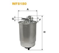WF8180 FILTRO CARBURANTE PER Skoda Felicia I Pick-up 6U7 6UF 1.9 D 47 KW 64 CV