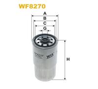 WF8270 FILTRO CARBURANTE PER BMW 7 E38 730d 142 KW 193 CV