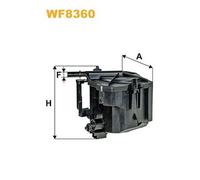 WF8360 FILTRO CARBURANTE PER Suzuki SX4 EY GY 1.6 DDiS 66 KW 90 CV