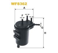 WF8362 Filtro Carburante per Nissan Cube Juke Clio II Micra K12 1.5 DCI