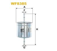 WF8385 FILTRO CARBURANTE PER Volvo XC90 I 275 3.2 AWD 179 KW 243 CV