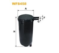 WF8458 FILTRO CARBURANTE PER Iveco Daily IV Furgonato 45C15V 107 KW 146 CV