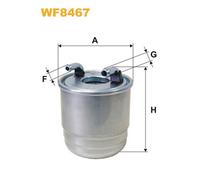 WF8467 FILTRO CARBURANTE PER Mercedes Classe C W204 C 220 CDI 4matic 125 KW 170