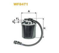 WF8471 FILTRO CARBURANTE PER Mercedes Vito/Mixto Furgonato W639 116 CDI 120 KW 1