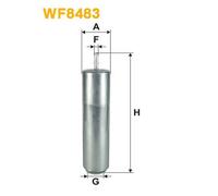 WF8483 FILTRO CARBURANTE PER BMW 2 Coup F22 F87 220d xDrive 120 KW 163 CV