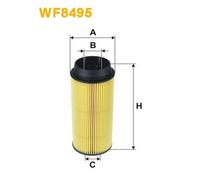 WF8495 FILTRO CARBURANTE PER Iveco Daily IV Pianale P. T. 45C14 45C14/P 103 KW 1