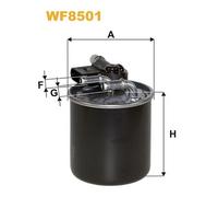 Filtro Gasolio Carburante Wix Per Mercedes Benz Classe C E G M R Cla Cdi 4Matic