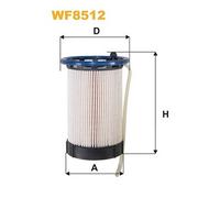 WF8512 FILTRO CARBURANTE PER Skoda Octavia IV Combi NX5 2.0 TDI 105 KW 143 CV