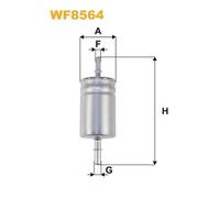 WF8564 FILTRO CARBURANTE PER Alfa Romeo Giulia 952 2.9 GTA 397 KW 540 CV