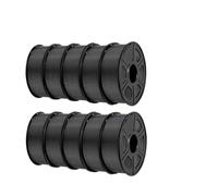 WFBOUPXQ Filamento PETG 1,75 10KG Filamento ben avvolto Materiali di stampa 3D for stampante 3D FDM 10 pz/pacco(BLACK PETG 10pcs)