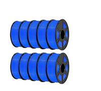 WFBOUPXQ Filamento PLA Plus 10KG 1,75mm PL Filamento for stampante 3D adatto alla maggior parte delle stampanti 3D FDM 10 rotoli/set(PLAPLUSBLUE-10)