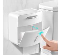 WFchenj222-6 Custodia per fazzoletti Porta fazzoletti da Parete con Piattaforma e cassetto for Porta fazzoletti da appoggio sul Tavolo di casa Custodia per fazzoletti(Bianco)