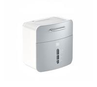 WFchenj222-6 Custodia per fazzoletti Porta fazzoletti da Parete con Piattaforma e cassetto for Porta fazzoletti da appoggio sul Tavolo di casa Custodia per fazzoletti(Grijs)