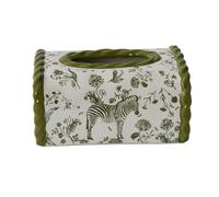 WFchenj222-6 Custodia per fazzoletti Scatola Porta-Asciugamani in Carta Creative Home, Contenitore Quadrato in Ceramica for Soggiorno Custodia per fazzoletti(Green)