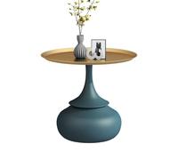 WFchenj222-6 Tavolino da caffè, Tavolino rotondo moderno minimalista piccolo tavolino da caffè con piano in pietra, tavolino da divano creativo, comodino alla moda Tavolino centrale