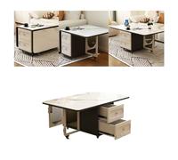WFchenj222-6 Tavolino laterale mobile, Divano multifunzionale con bordo pieghevole, carrello for la casa, piccolo soggiorno, può spostare l'armadietto laterale Tavolino da caffè