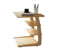 WFchenj222-6 Tavolino laterale mobile, Tavolino da caffè semplice che può spostare gli angoli, tavolino da soggiorno in legno for balcone Tavolino da caffè