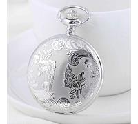 WFENG Quarzo Lega Orologio da Taschino, Accessori Classici Retro Vibrazione per Uomini e Donne Infermieri Orologio da Tasca, Regalo Di ad un Amico Creativo/Argento / Diameter4.5cm(1.8in)