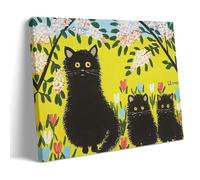 Wfhbcnhg Maud Lewis - Stampa su tela con pittura a olio astratta in stile campagna, decorazione da parete moderna per camera da letto e soggiorno, 20 x 30 cm, con cornice