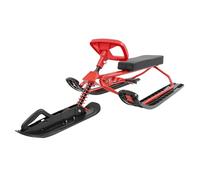 WFIETN - Slitta da sci per bambini dai 5 anni in su, slitta invernale con volante e telaio in acciaio, slitta da sci, snowboard, portata fino a 100 kg, facile da montare