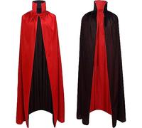 WFKKMEQ Mantello da Vampiro di Halloween, Mantello Rosso e Nero Costume, Accessorio per Cosplay per Bambini, Vampiro Per Costume di Halloween - 90cm