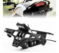 WFLCFR Portatarga Moto per Ducati Scrambler Nightshift 2021 2022 2023, Alluminio Supporto per Targa Motocicletta Regolabile Staffa Motocicletta Supporti Targhe,Black