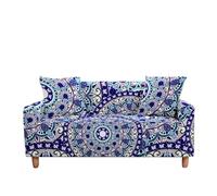 WFLGAN LESANGBAIHUODIAN Copridivano Stampato Adatto for Soggiorno, copridivano Elasticizzato, copripoltrona, copridivano con Motivo Etnico Floreale(Color 1,4 Seater(235-300cm))