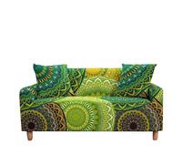 WFLGAN LESANGBAIHUODIAN Copridivano Stampato Adatto for Soggiorno, copridivano Elasticizzato, copripoltrona, copridivano con Motivo Etnico Floreale(Color 6,3 Seater (190-230cm))