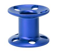 WFNIHONHON per mulinello da pesca con dita, design vuoto per la scelta della linea personalizzata, diametro grande per l'uso a mani nude o guanti, lega di alluminio resistente, (blu)