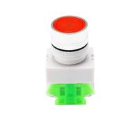 WFNKJTGO Interruttore a Pulsante autobloccante LAY37-11BNZS da 22 mm, contatti in Argento, normalmente Aperto/normalmente Chiuso, 4 Viti(Blanc)