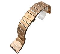 WFRUEDWC 15 17 18 23 25mm 316L Canda di guardia in acciaio inossidabile Fit per cinghia di orologio con costellazione a doppia aquila omega (colore: oro d'argento, dimensione: 15x5,5 mm)