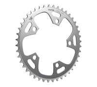 WFS Pulsar - Corona 44T 1/8" 110 mm BCD 5 fori braccio Old School BMX Single Speed Fixie, argento, WFS3073-BO