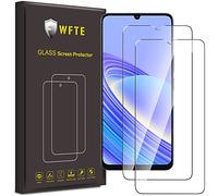 WFTE [2-Pezzi Vetro Temperato per TCL 40 SE Pellicola Protettiva [Durezza 9H][ Anti graffio][Anti-Impronte][Senza Bolle] Pellicola Protettiva per TCL 40 SE