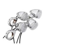 WFUT3G Indicatori Di Direzione A LED Con Morsetto Anteriore Posteriore Per Moto Da 4 Pezzi Spie Per 39mm/41mm